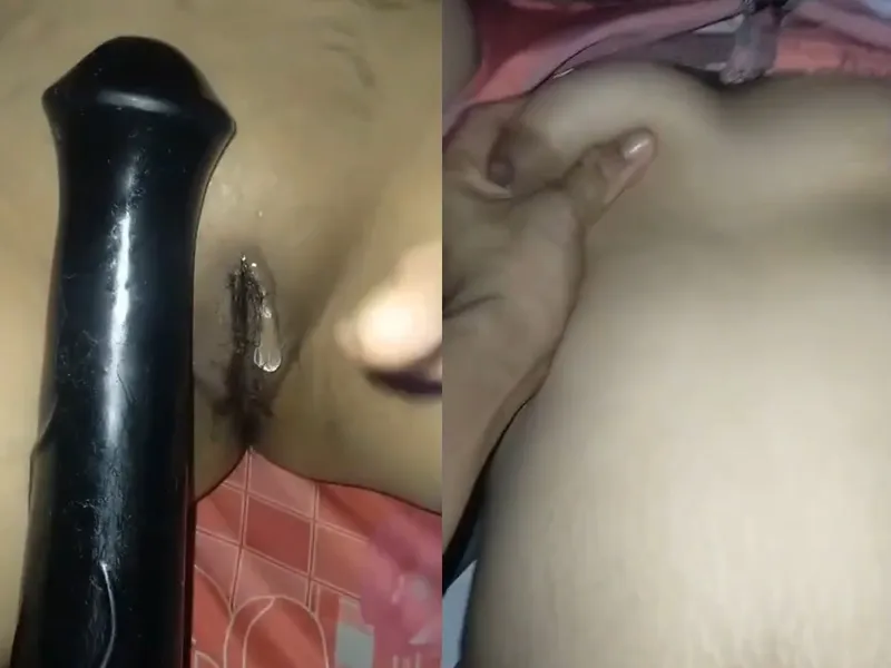 Bồ xinh tươi vú to lỗ lồn múp móc lồn bằng sextoy cực sướng